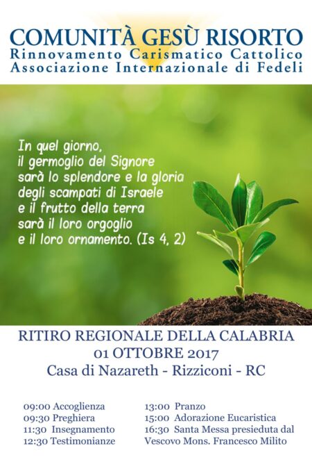 Ritiro Regionale della Calabria 2017