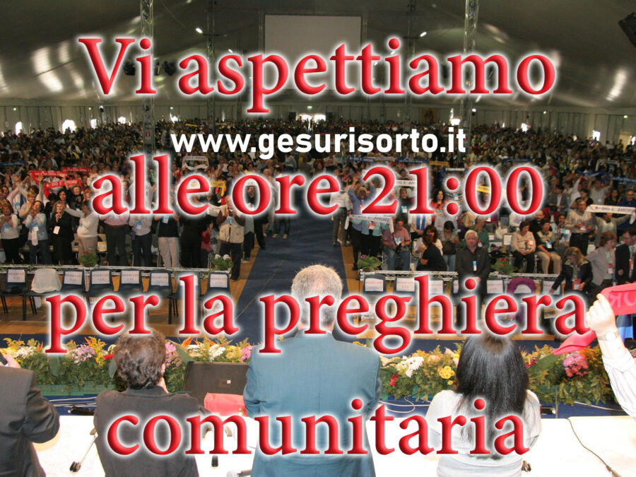 Preghiera comunitaria web – giugno