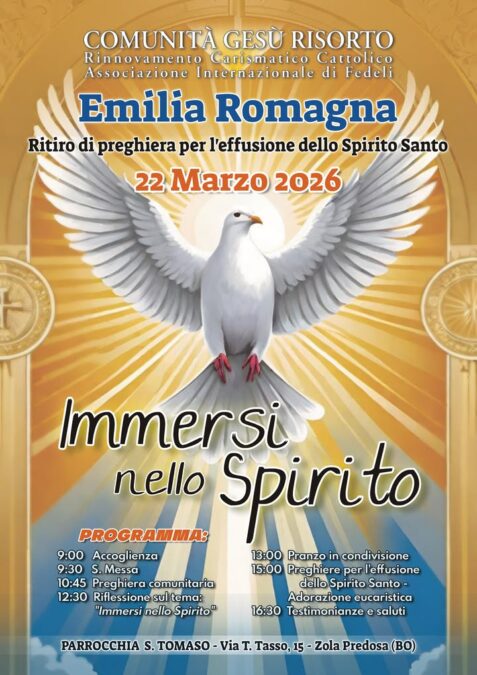 Ritiro di preghiera per l’effusione dello Spirito Santo – Emilia Romagna